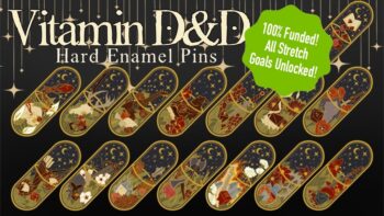 Vitamin D&D – Hard Enamel TTRPG Class Pins!