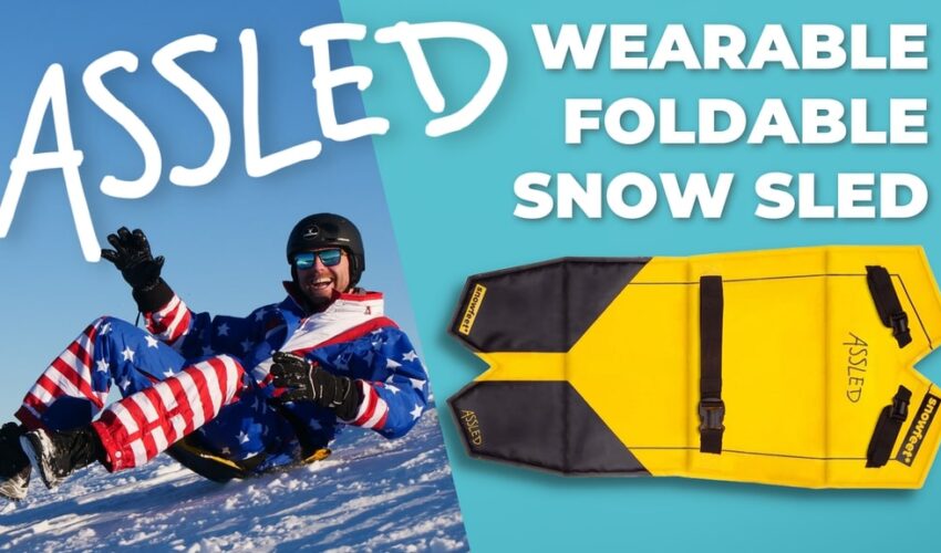 Assled V2 – Foldable Sled You Wear On Your Ass | by Snowfeet