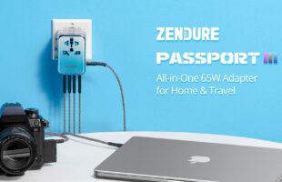 Passport III: All-in-One 65W Adapter for Home & Travel