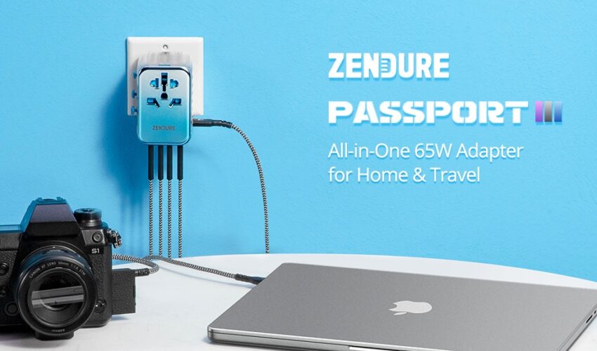 Passport III: All-in-One 65W Adapter for Home & Travel