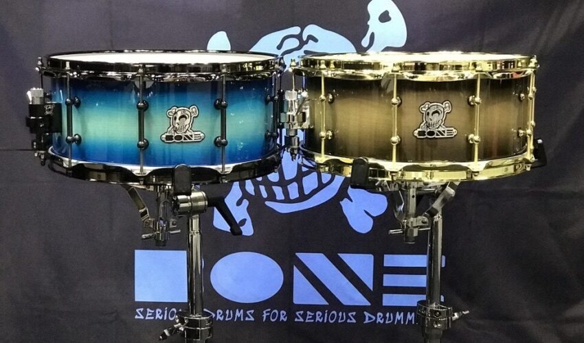 The BONE “Carbcutter” – Carbon Fiber Maple Hybrid Snare Drum