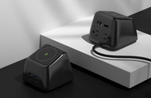 All-in-One Docking Station with AC Outlets for Workstation