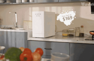 Washriva: Compact Countertop Dishwasher for Small Kitchens