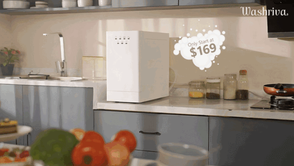 Washriva: Compact Countertop Dishwasher for Small Kitchens