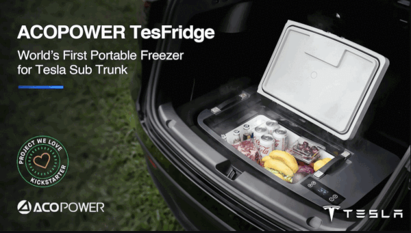 World’s First Portable Freezer for Tesla Sub-Trunk