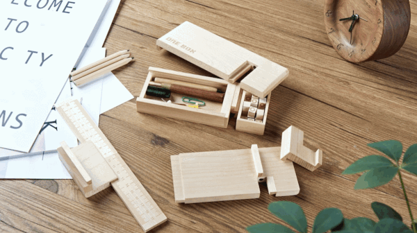 ONE BOX：Wooden storage boxes composed of ancient craftsmansh