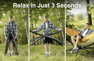 anymaka:The Portable Hammock Stand that Sets Up in 3 Seconds
