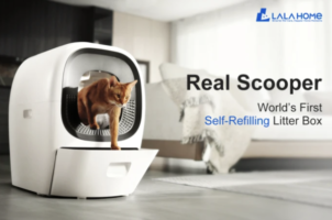 LALAHOME Real Scooper: Auto Self-Refill Litter Box