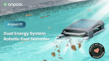 Anpool P1: Dual Energy System Robotic Pool Skimmer