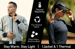 HOMI New Base Layer & 590g Super Light Jackets Winter Combo