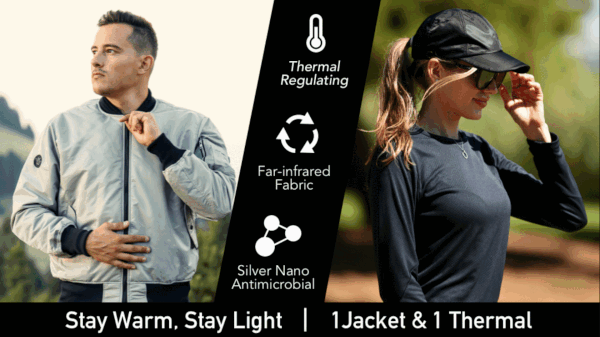 HOMI New Base Layer & 590g Super Light Jackets Winter Combo