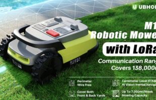 M10 Robotic Lawn Mower with LoRa: Comm Range Covers 138,000㎡