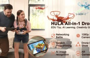 HULA All-in-1 Drone: EDU Toy, AI Learning, Creativity Game