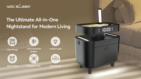 Arc Sleep: The Intelligent Nightstand for Modern Living