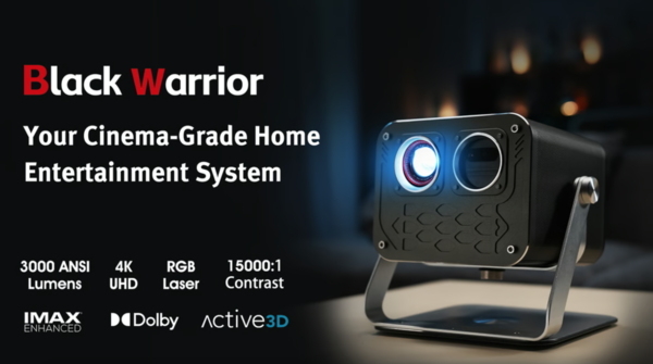 Black Warrior: Cinematic 4K RGB 3D GTV & KTV Laser Projector