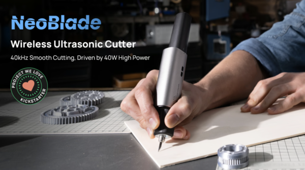 NeoBlade: Wireless Ultrasonic Cutter for Evolved Makers