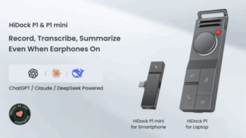 HiDock P1 & P1 mini-AI Voice Recorder for Bluetooth Earphone