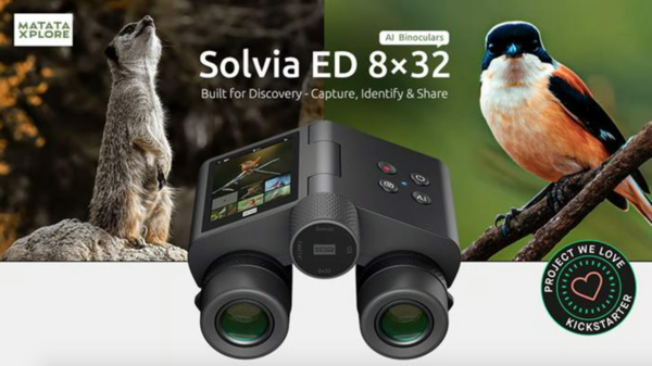 Solvia ED 8×32 AI Binoculars — Capture, Identify & Share