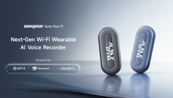 ANYPIN Note Pod P1: Your Wi-Fi Wearable AI Voice Recorder!