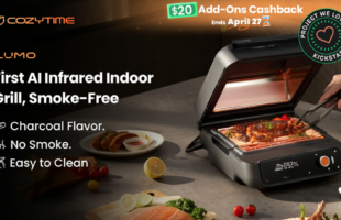 COZYTIME LUMO: First AI Infrared Indoor Grill, Smoke-Free