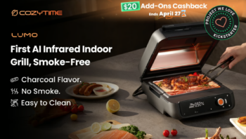 COZYTIME LUMO: First AI Infrared Indoor Grill, Smoke-Free
