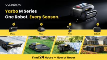 Yarbo M: The Universal Modular Yard Robot. 1 Core. 4 Jobs.